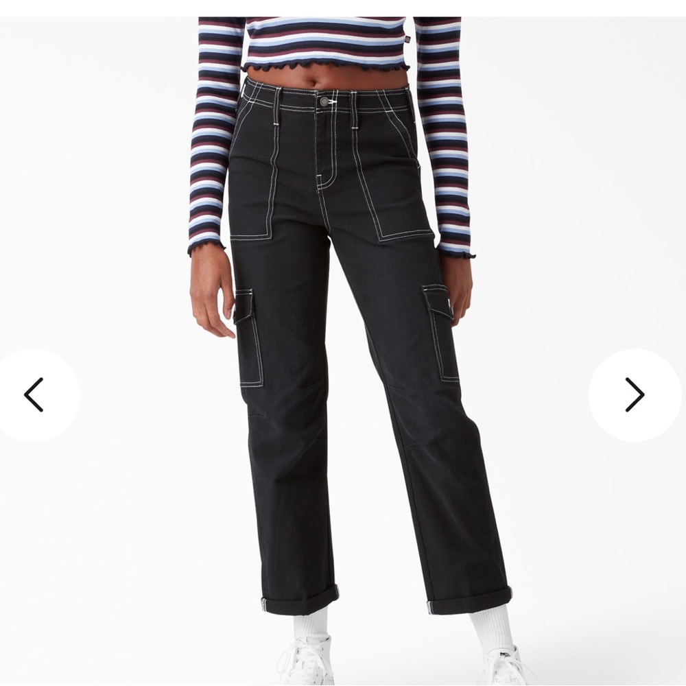 Women's Skinny Fit Cuffed Cargo Pants